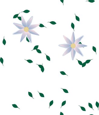 Yaprakları pürüzsüz arkaplan, vektör illüstrasyonu 