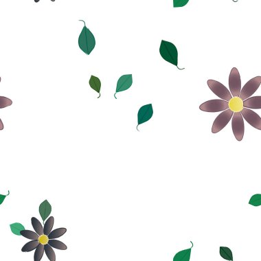 Çiçeksiz arka plan, vektör illüstrasyonu