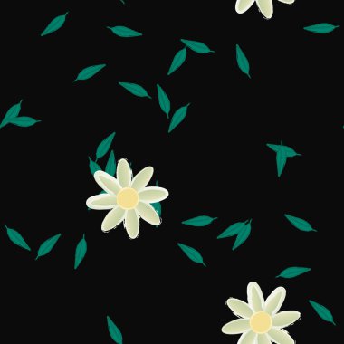 Çiçeksiz arka plan, vektör illüstrasyonu