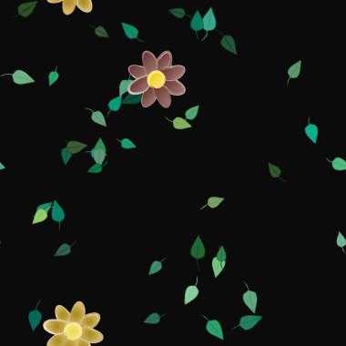 Çiçeksiz arka plan, vektör illüstrasyonu