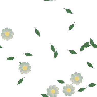 Çiçeksiz arka plan, vektör illüstrasyonu