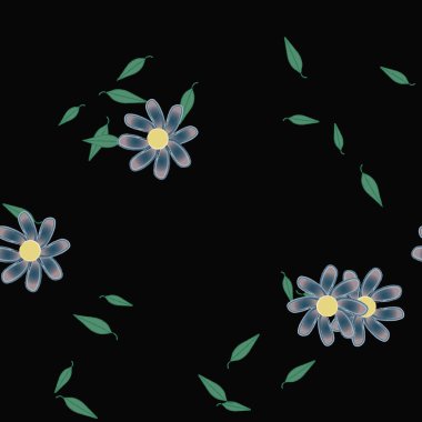 Çiçeksiz arka plan, vektör illüstrasyonu