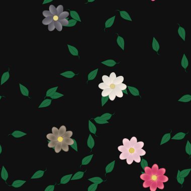 Çiçeksiz arka plan, vektör illüstrasyonu