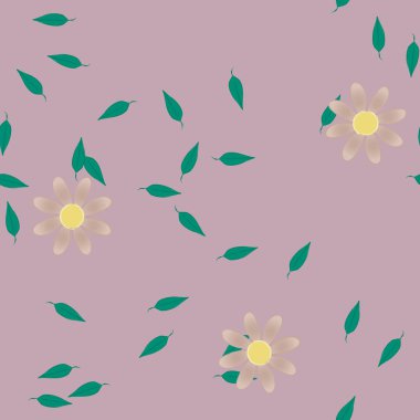 Çiçeksiz arka plan, vektör illüstrasyonu