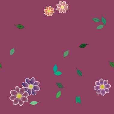 Çiçeksiz arka plan, vektör illüstrasyonu