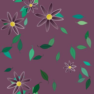 Çiçeksiz arka plan, vektör illüstrasyonu