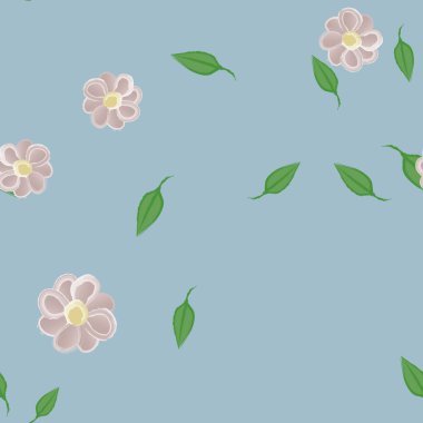 Yaprakları pürüzsüz arkaplan, vektör illüstrasyonu 