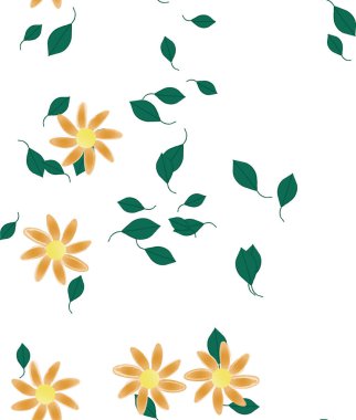 Çiçeksiz arka plan, vektör illüstrasyonu