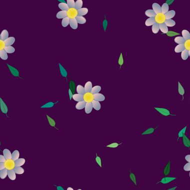 Yaprakları pürüzsüz arkaplan, vektör illüstrasyonu