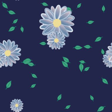 Yaprakları pürüzsüz arkaplan, vektör illüstrasyonu