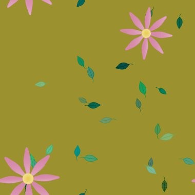 Çiçeksiz arka plan, vektör illüstrasyonu