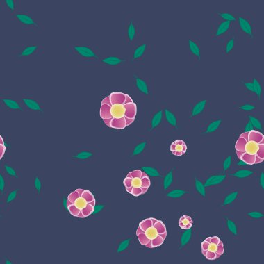 Yaprakları pürüzsüz arkaplan, vektör illüstrasyonu