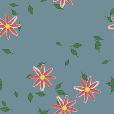 Çiçeksiz arka plan, vektör illüstrasyonu