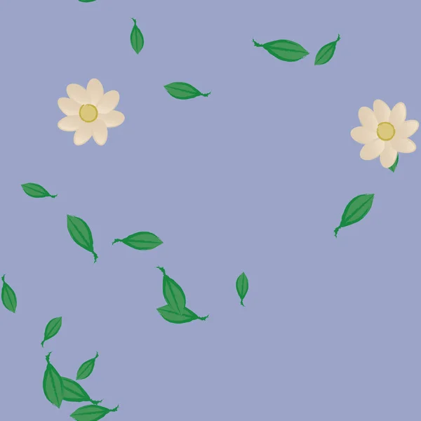 Schöne Florale Nahtlose Hintergrund Vektorillustration — Stockvektor