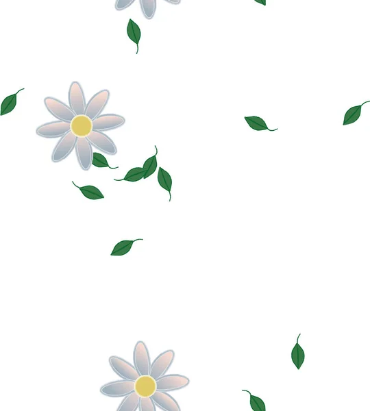 Schöne Florale Nahtlose Hintergrund Vektorillustration — Stockvektor