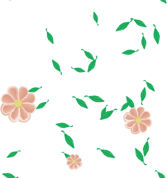 Hermoso Fondo Sin Costura Floral Ilustración Vectores — Vector de stock