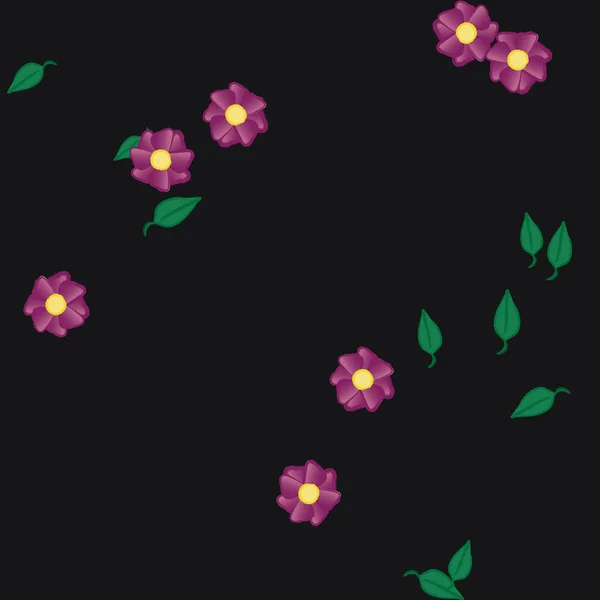 Hermoso Fondo Sin Costura Floral Ilustración Vectores — Vector de stock