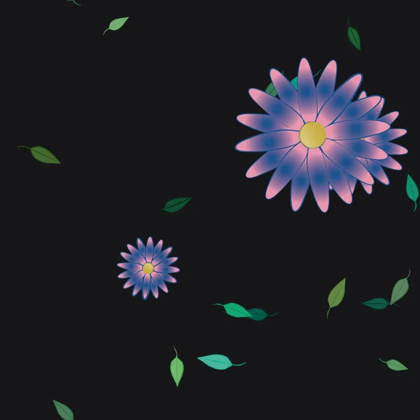 Hermoso Fondo Sin Costura Floral Ilustración Vectores — Vector de stock