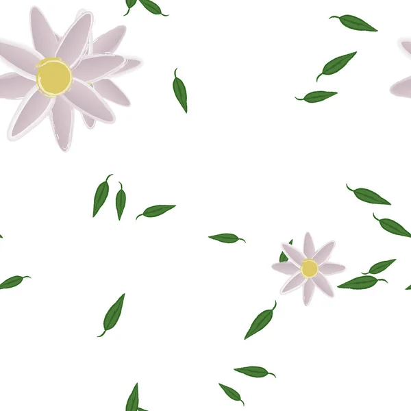 Schöne Florale Nahtlose Hintergrund Vektorillustration — Stockvektor