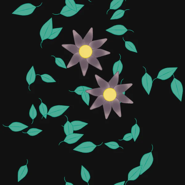 Hermoso Fondo Sin Costura Floral Ilustración Vectores — Vector de stock