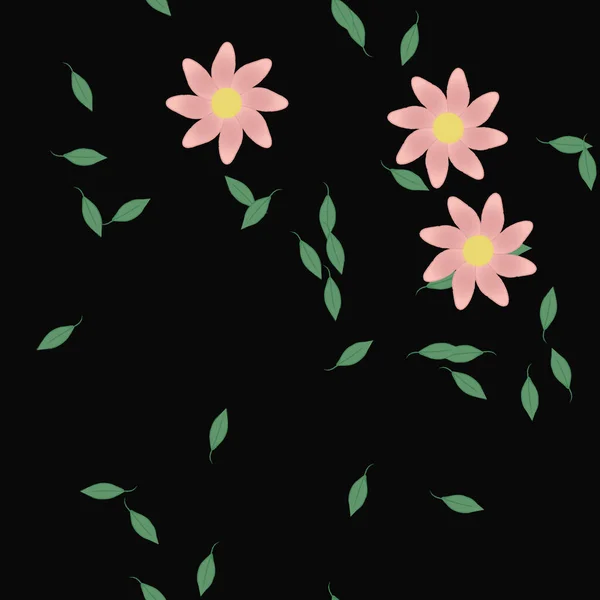 Beautiful Floral Seamless Background Vector Illustration — Stock Vector