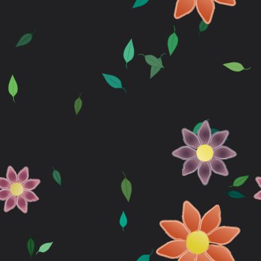 Çiçeksiz arka plan, vektör illüstrasyonu