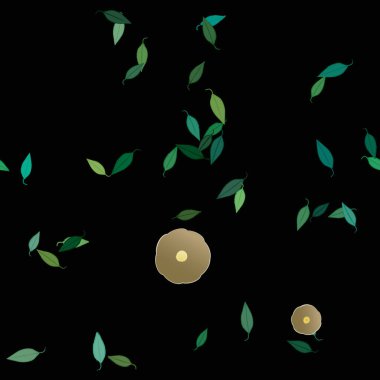 Çiçeksiz arka plan, vektör illüstrasyonu