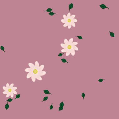 Çiçeksiz arka plan, vektör illüstrasyonu