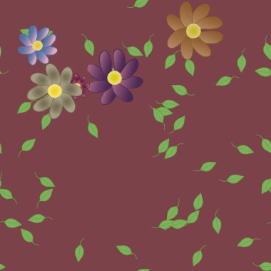 Çiçeksiz arka plan, vektör illüstrasyonu