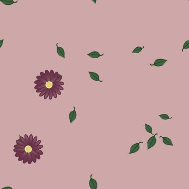 Yaprakları pürüzsüz arkaplan, vektör illüstrasyonu