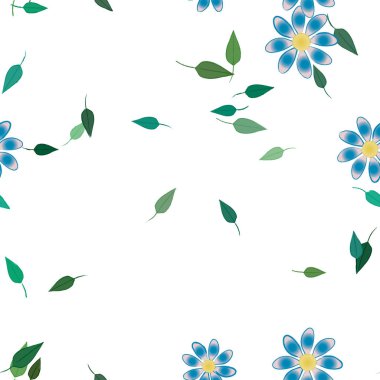 Çiçeksiz arka plan, vektör illüstrasyonu