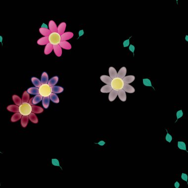 Çiçeksiz arka plan, vektör illüstrasyonu