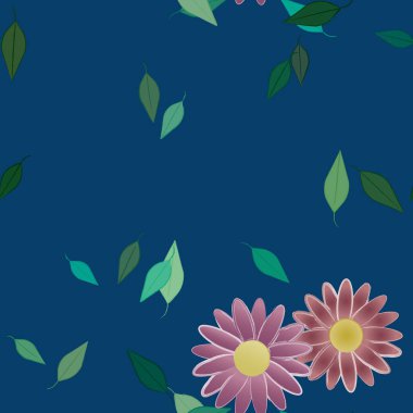 Çiçeksiz arka plan, vektör illüstrasyonu