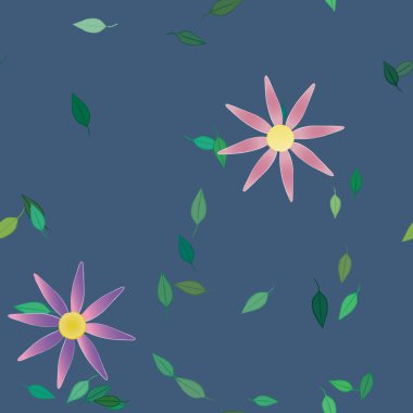 Çiçeksiz arka plan, vektör illüstrasyonu