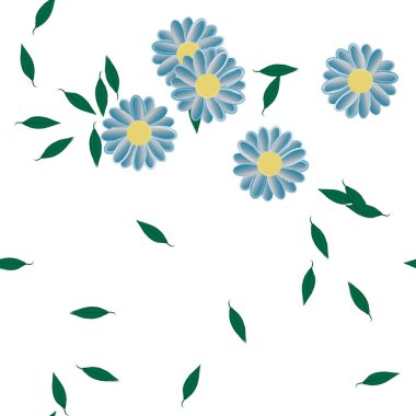 Çiçeksiz arka plan, vektör illüstrasyonu