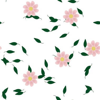 Çiçeksiz arka plan, vektör illüstrasyonu