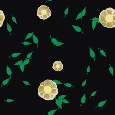 Çiçeksiz arka plan, vektör illüstrasyonu