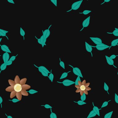 Yaprakları pürüzsüz arkaplan, vektör illüstrasyonu