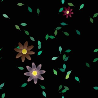 Çiçeksiz arka plan, vektör illüstrasyonu