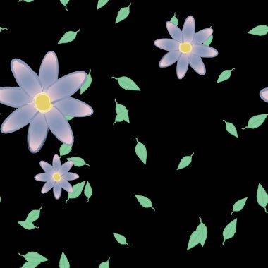 Çiçeksiz arka plan, vektör illüstrasyonu