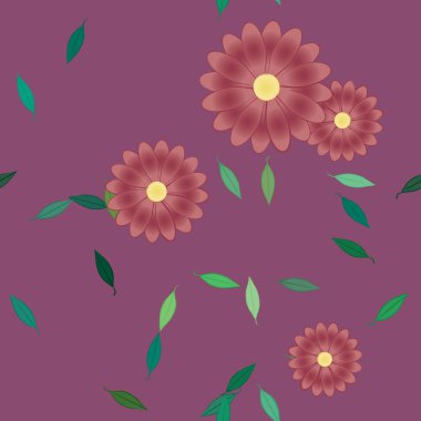 Çiçeksiz arka plan, vektör illüstrasyonu