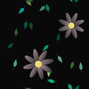 Çiçeksiz arka plan, vektör illüstrasyonu