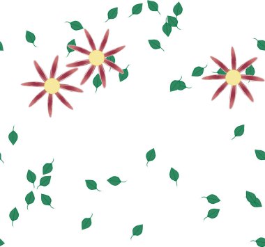 Çiçeksiz arka plan, vektör illüstrasyonu