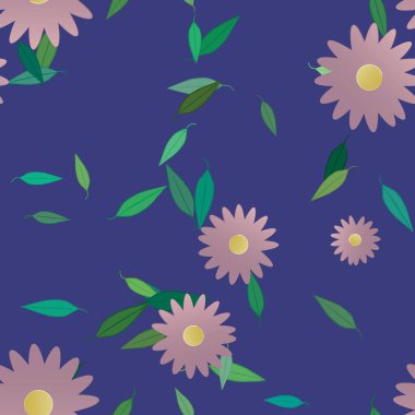 Çiçeksiz arka plan, vektör illüstrasyonu