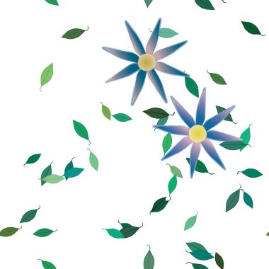 Çiçeksiz arka plan, vektör çizimi, çiçekler. 