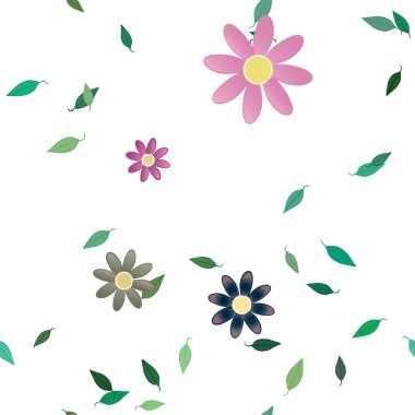 Çiçeksiz arka plan, vektör illüstrasyonu