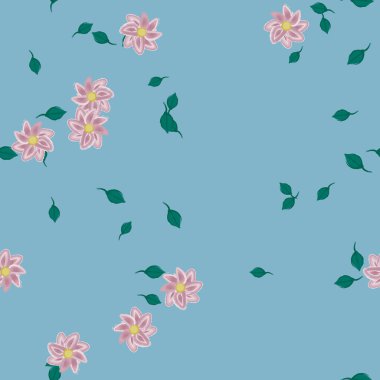 Yaprakları pürüzsüz arkaplan, vektör illüstrasyonu