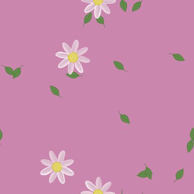 Yaprakları pürüzsüz arkaplan, vektör illüstrasyonu