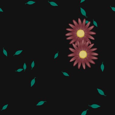 Çiçeksiz arka plan, vektör illüstrasyonu