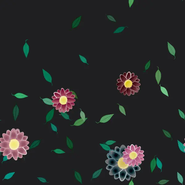 Hermoso Fondo Sin Costura Floral Ilustración Vectores — Archivo Imágenes Vectoriales